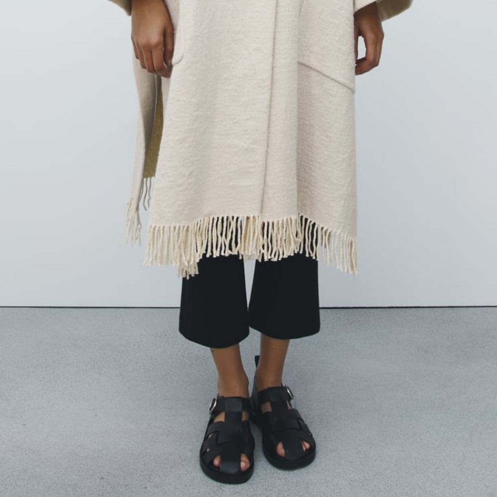 Zara leather fisherman sandals